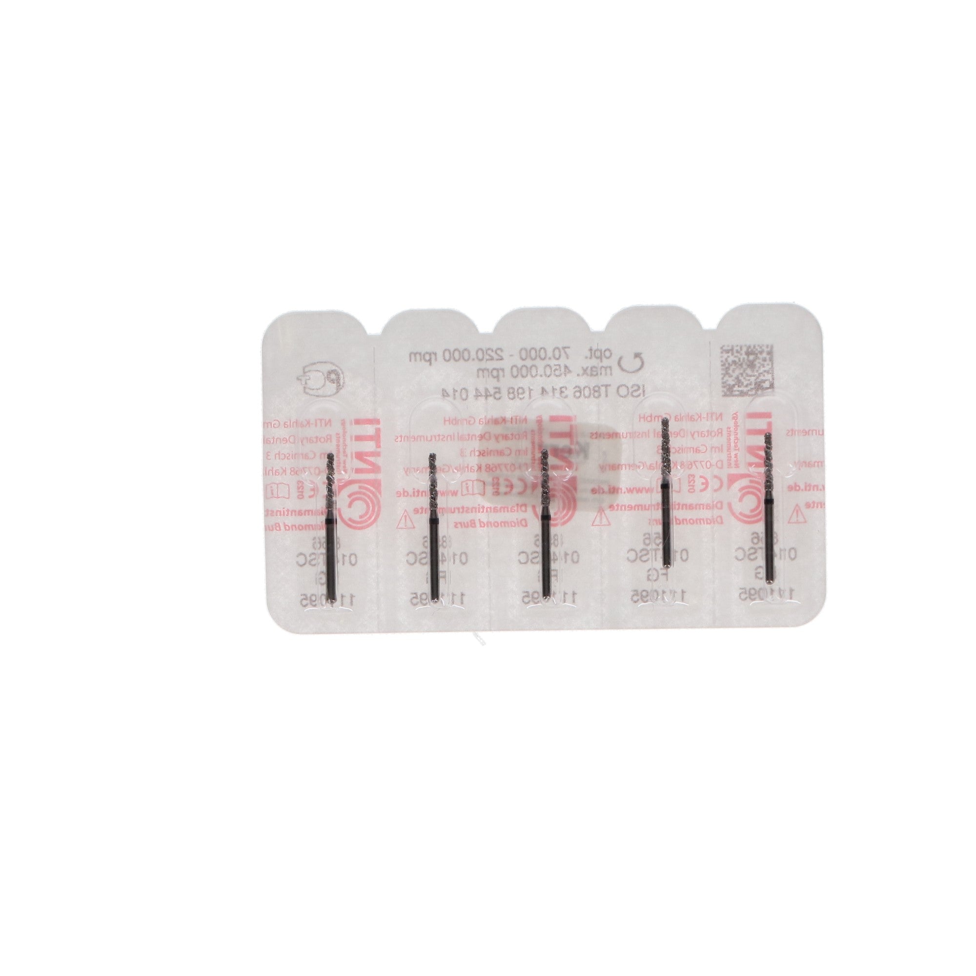 NTI Turbo Diamond Burs - FG, Round End Taper, #856, Super Coarse, 1.4 mm - 5/Pk SC856-T-014 NTI Turbo Diamond Burs - FG, Round End Taper, #856, Super Coarse, 1.4 mm - 5/Pk SC856-T-014